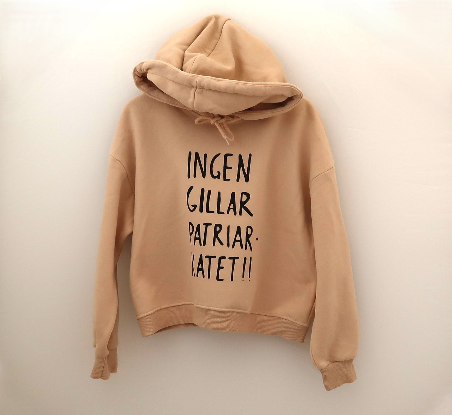 Beige huvtröja XS/S