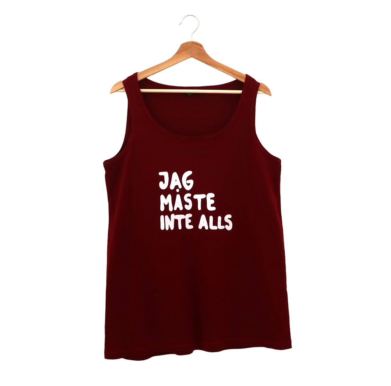 Vinrött linne, XL