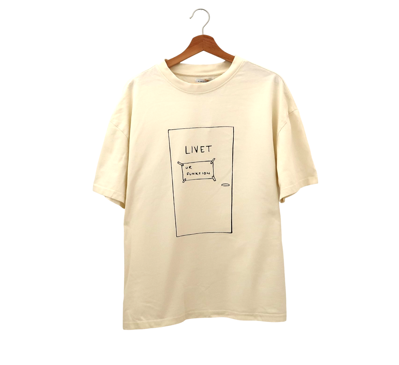 Vit t-shirt, L