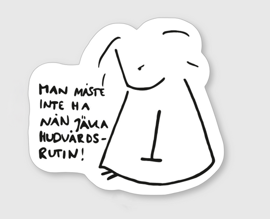 Klistermärke "Hudvårdsrutin"