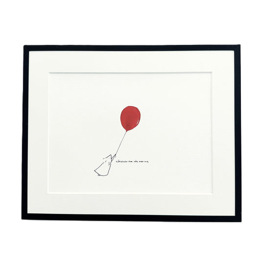 Inramat original "Kärleksballong"