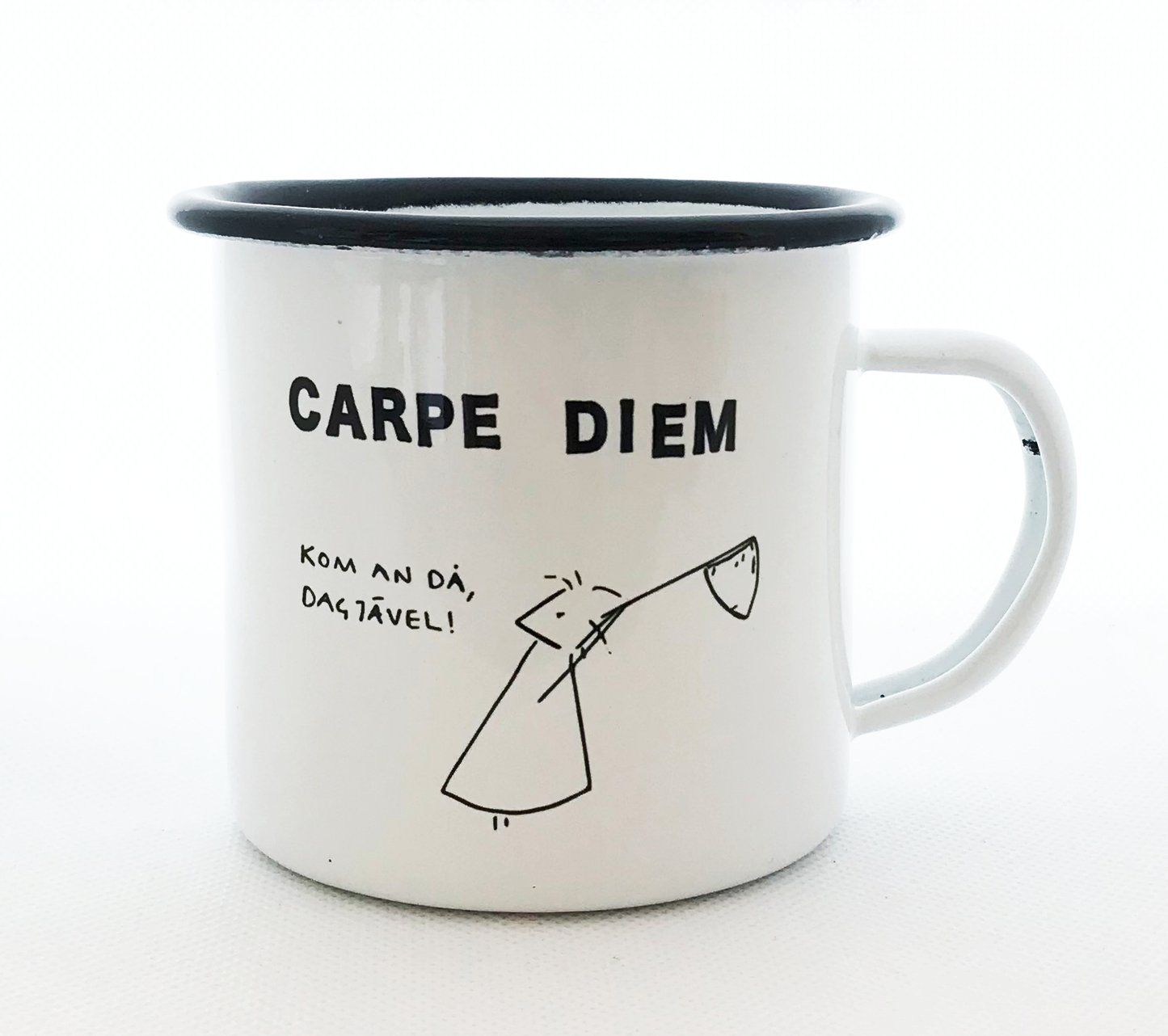 Emaljmugg Carpe Diem