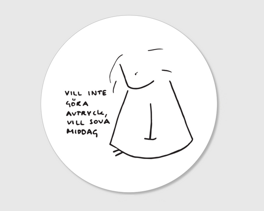 Klistermärke "Sova middag"