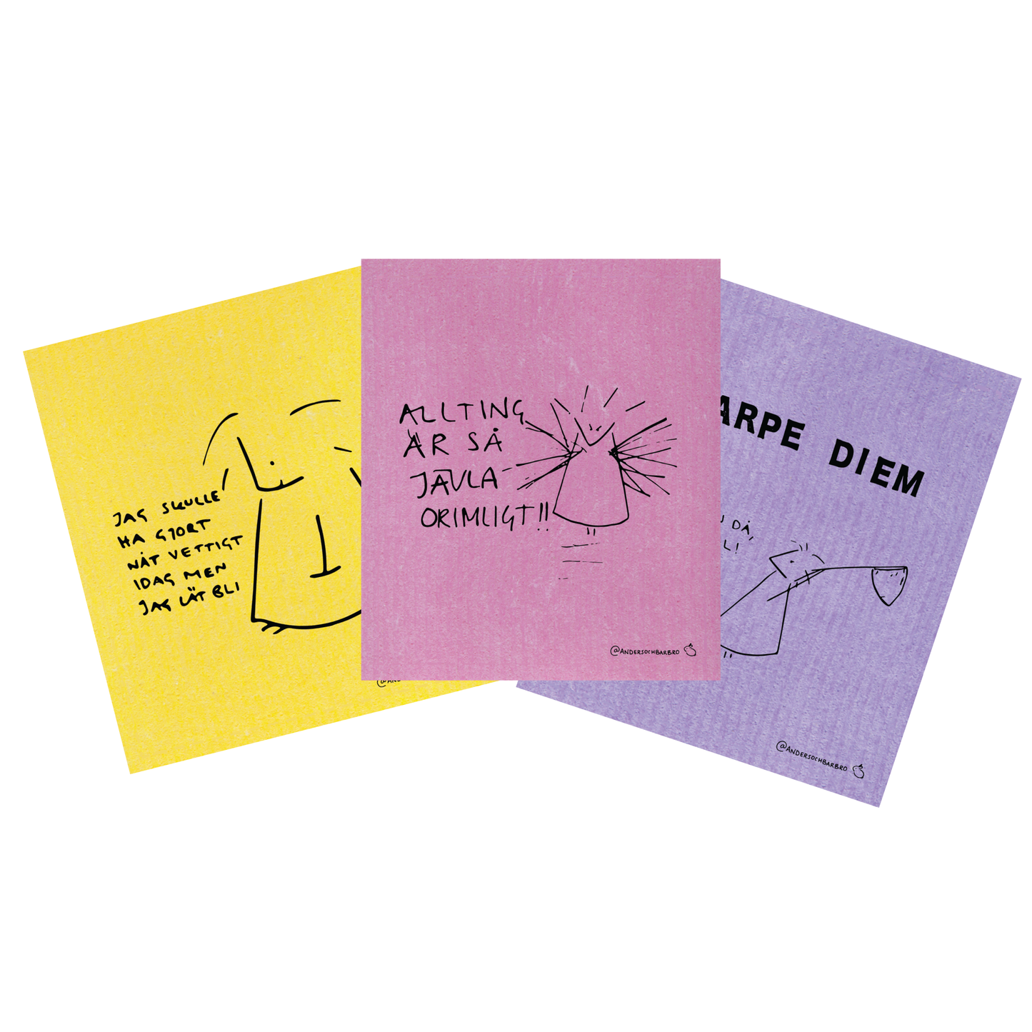 Disktrasor 3-pack (en av varje)