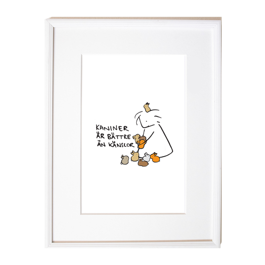 "Kaniner är bättre än känslor"