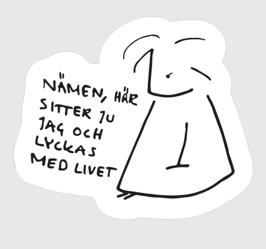 Klistermärke "Lyckas med livet"