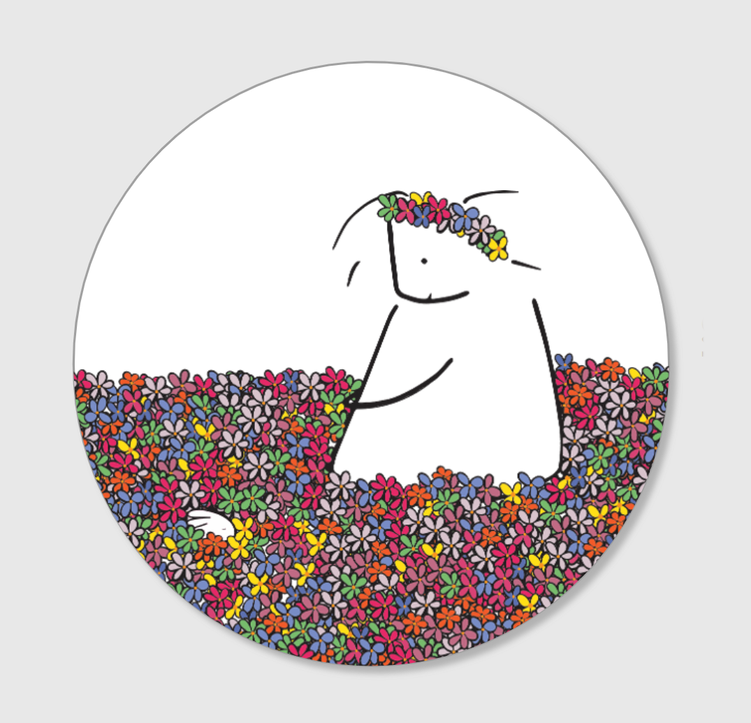 Klistermärke "Blomsteräng"