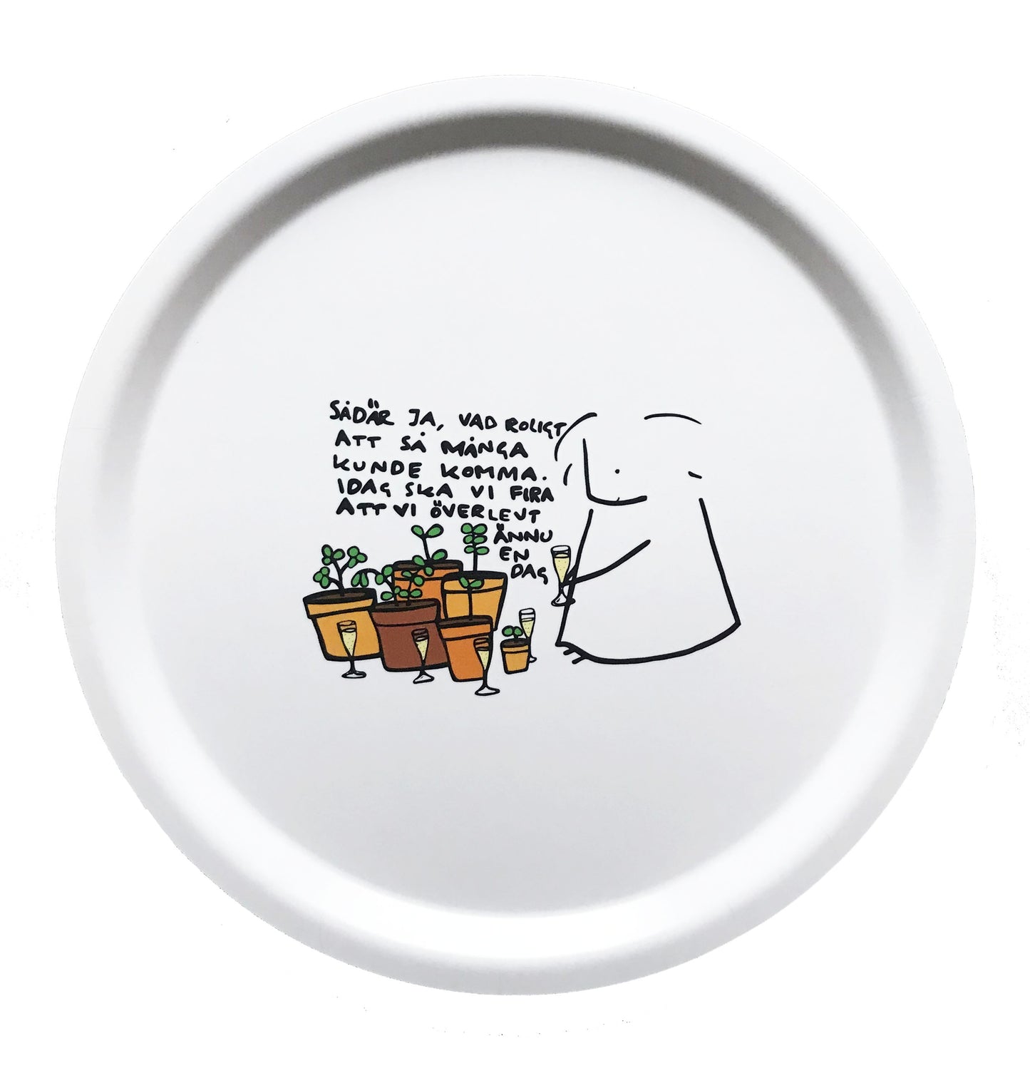 Bricka "Överlevt ännu en dag".