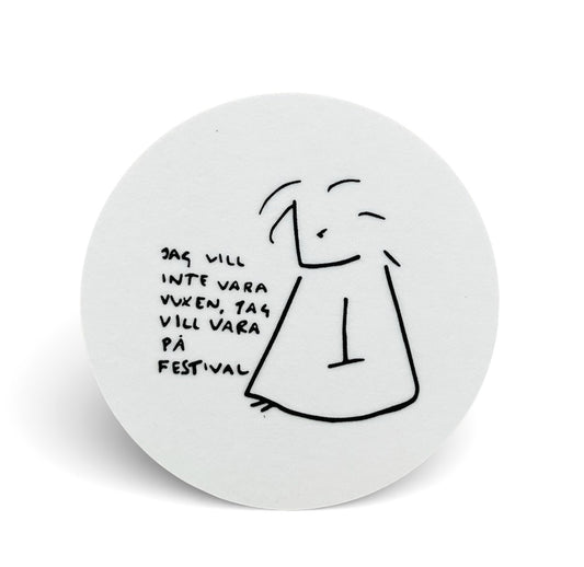 Glasunderlägg "Festival"