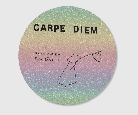 Klistermärke "Carpe Diem" glitter